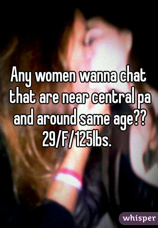 Any women wanna chat that are near central pa and around same age??
29/F/125lbs. 