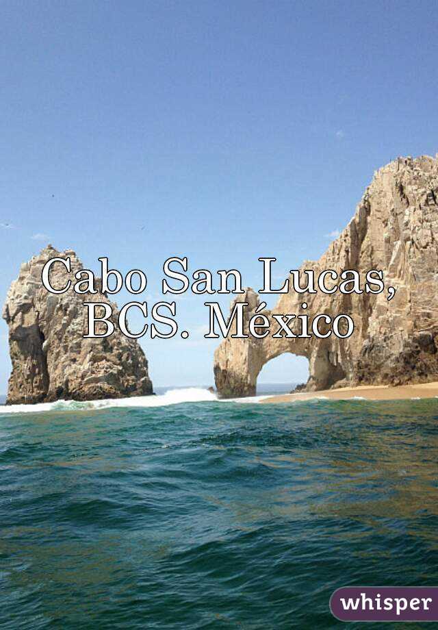 Cabo San Lucas, BCS. México 