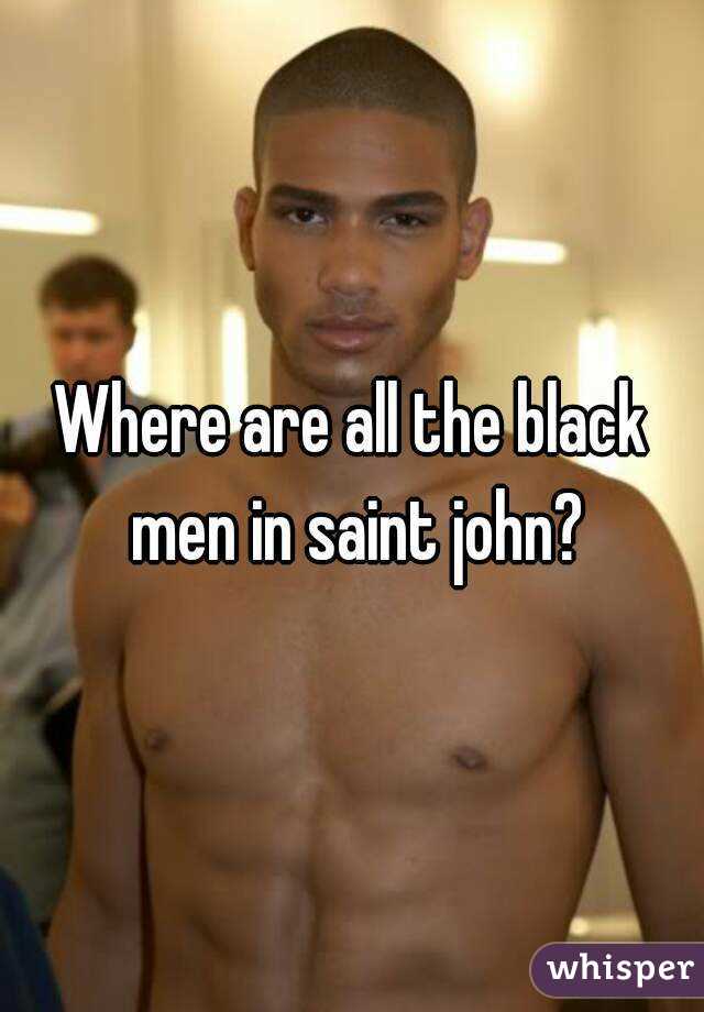 Where are all the black men in saint john?