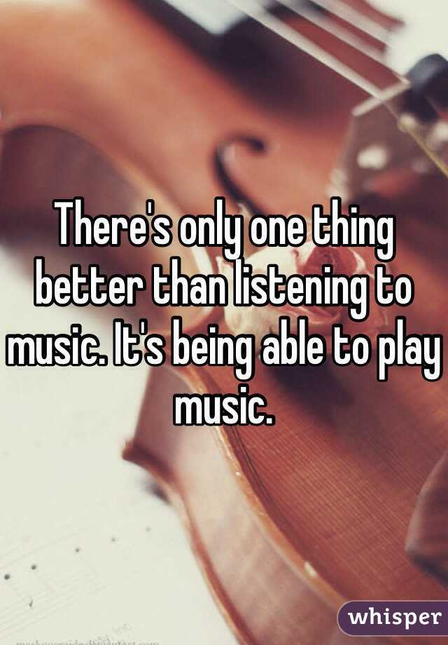 There's only one thing better than listening to music. It's being able to play music.