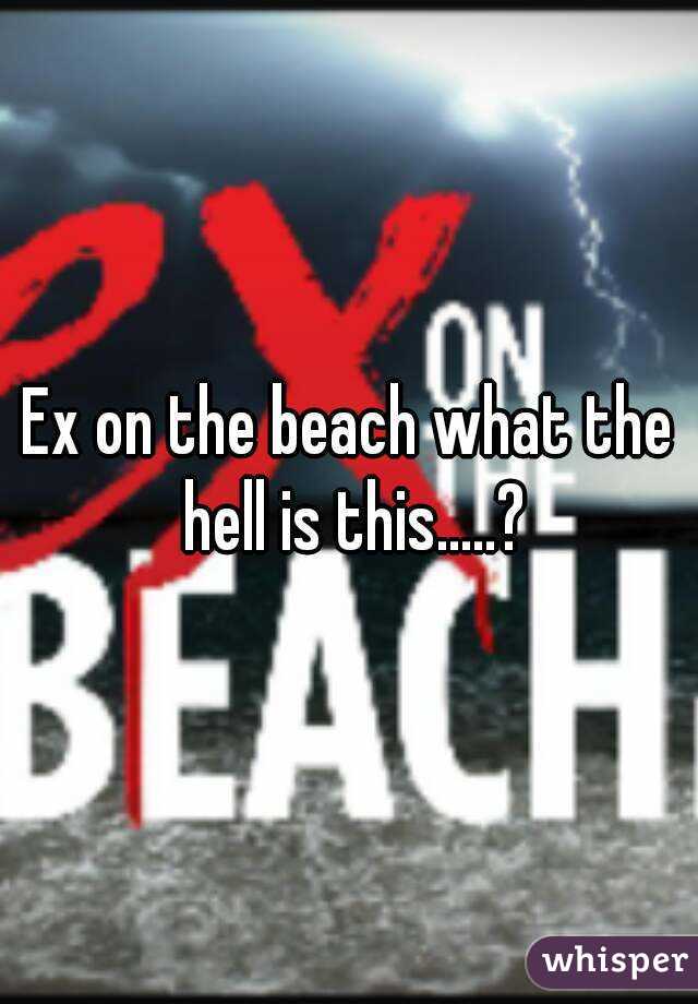 Ex on the beach what the hell is this.....?