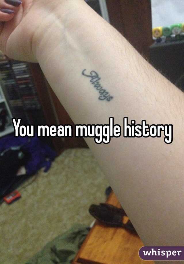 You mean muggle history