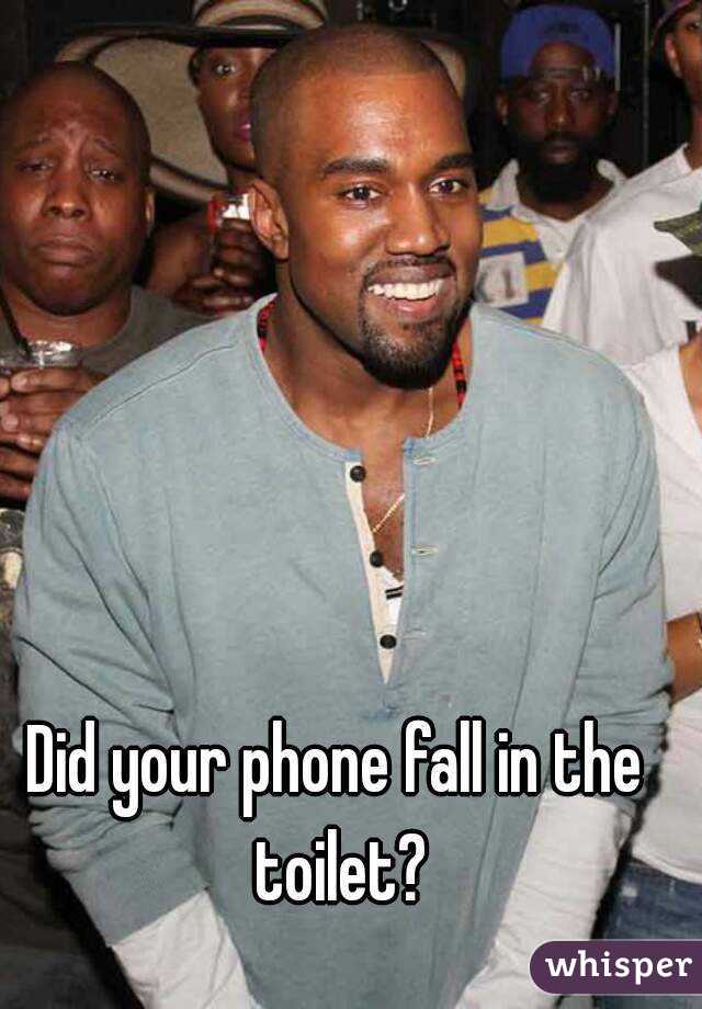 Did your phone fall in the toilet?