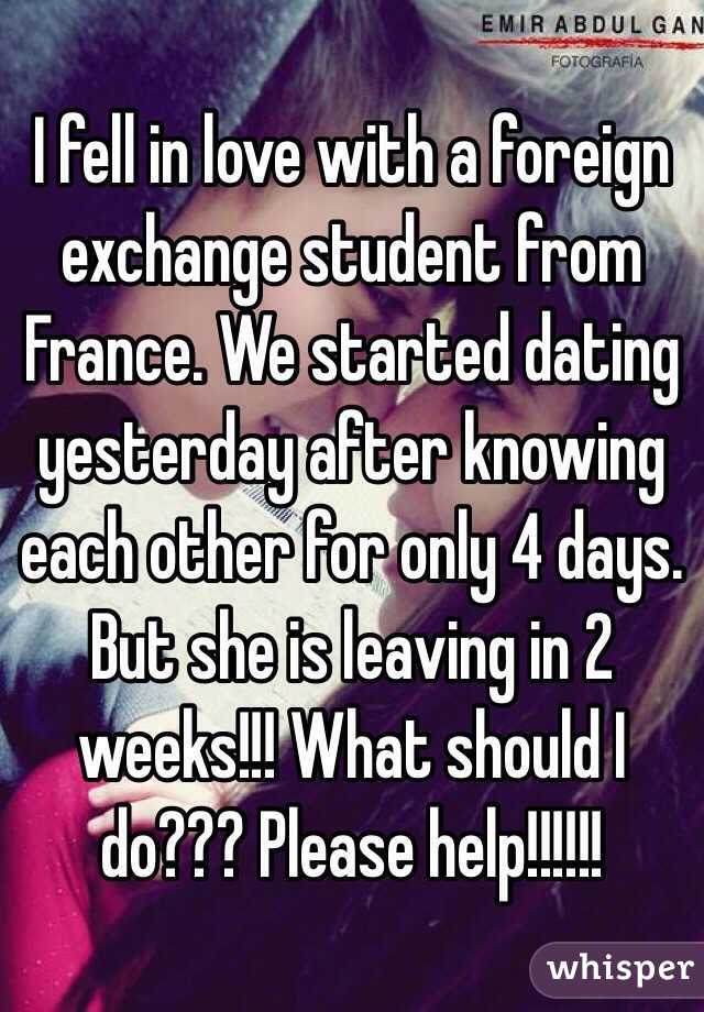 Dating An Exchange Student