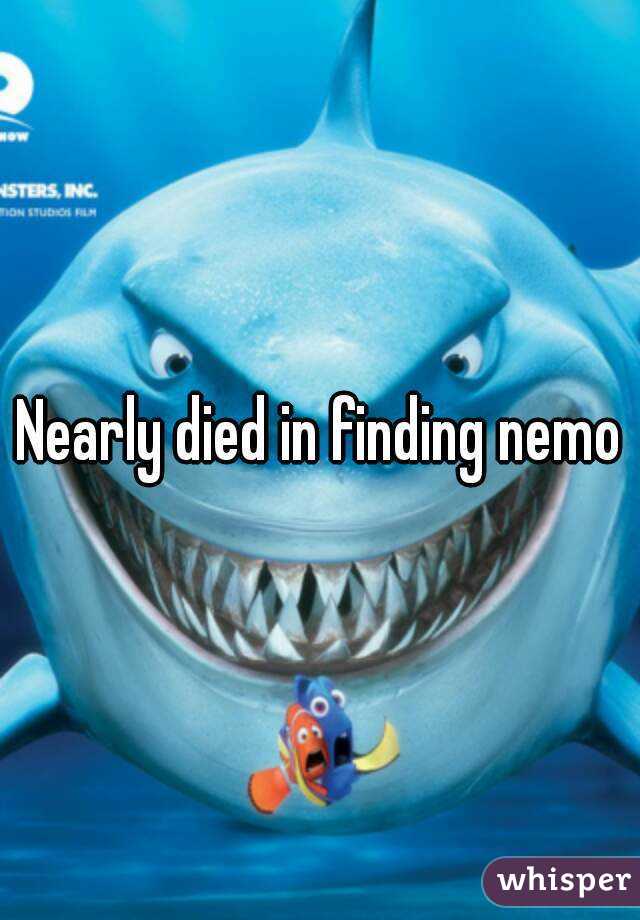 Nearly died in finding nemo