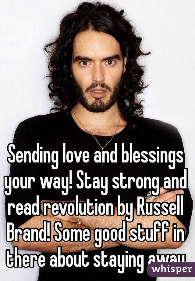 Sending love and blessings your way! Stay strong and read revolution by Russell Brand! Some good stuff in there about staying away