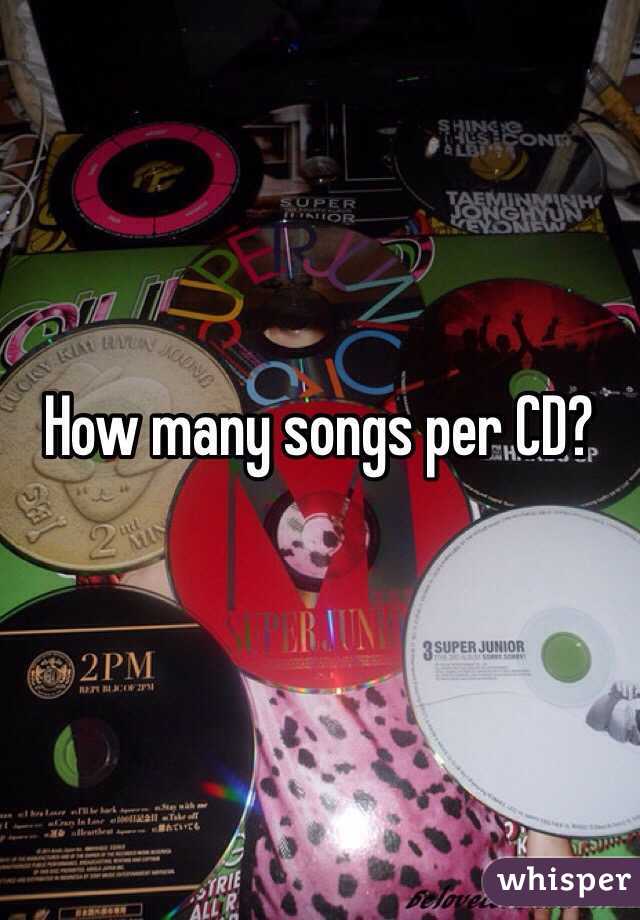 How many songs per CD?