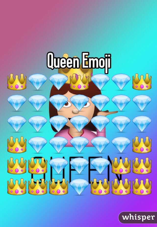 Queen Emoji
👑💎💎👑💎💎👑
💎💎💎💎💎💎💎
💎💎💎💎💎💎💎
👑💎💎💎💎💎👑
👑👑💎💎💎👑👑
👑👑👑💎👑👑👑