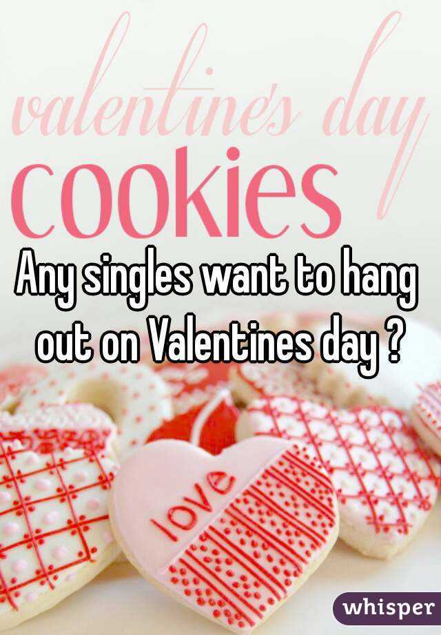 Any singles want to hang out on Valentines day ?
