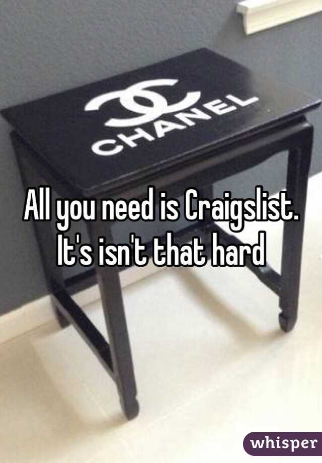 All you need is Craigslist. It's isn't that hard