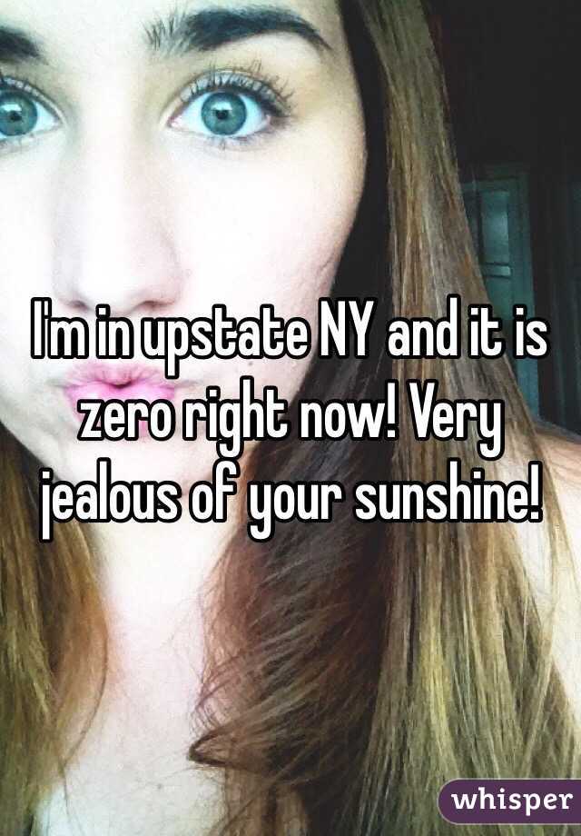 I'm in upstate NY and it is zero right now! Very jealous of your sunshine!