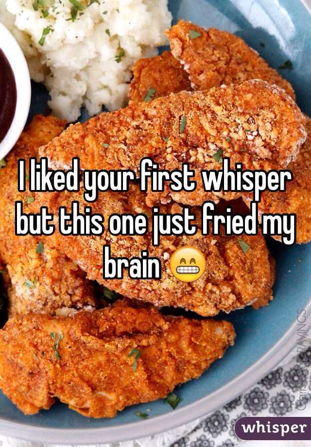 I liked your first whisper but this one just fried my brain 😁