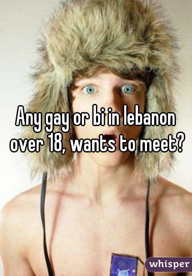 Any gay or bi in lebanon over 18, wants to meet?