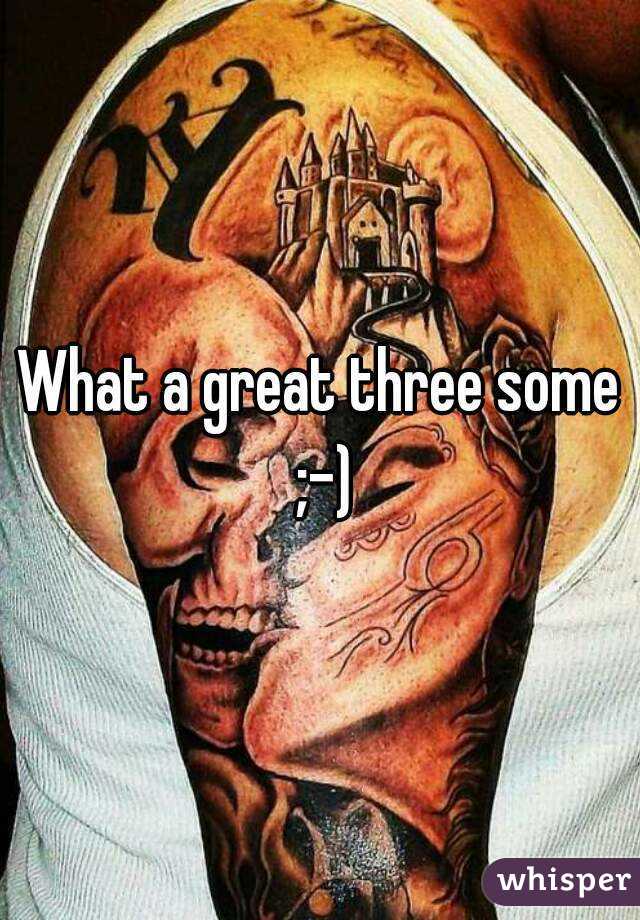 What a great three some ;-)