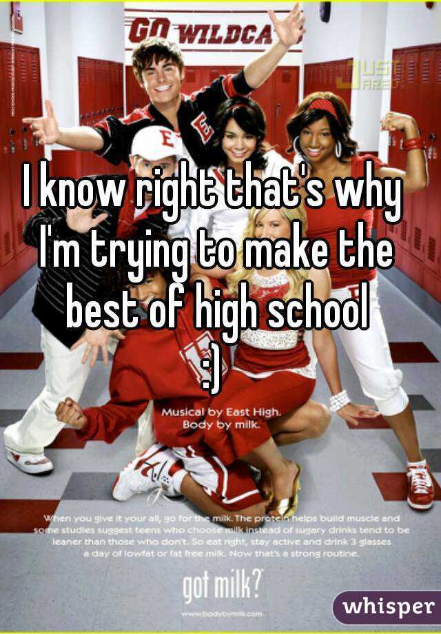 I know right that's why I'm trying to make the best of high school
:)
