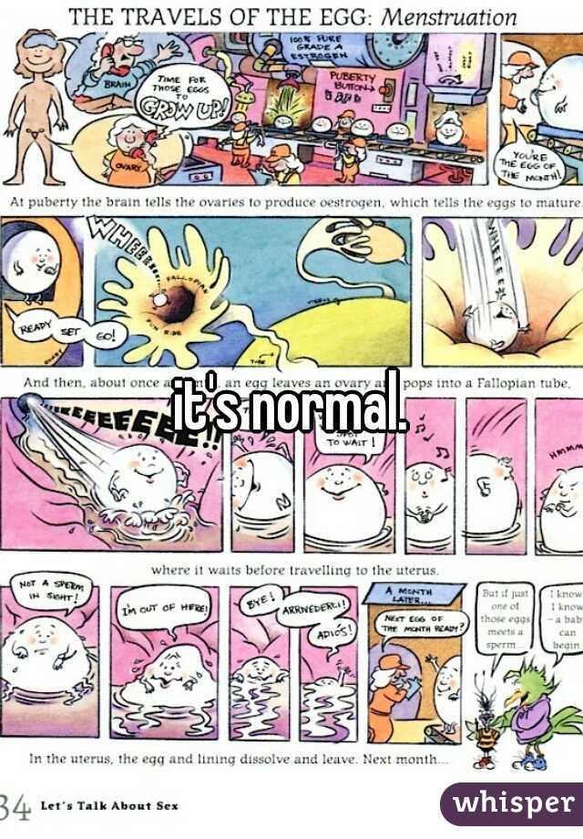 it's normal.