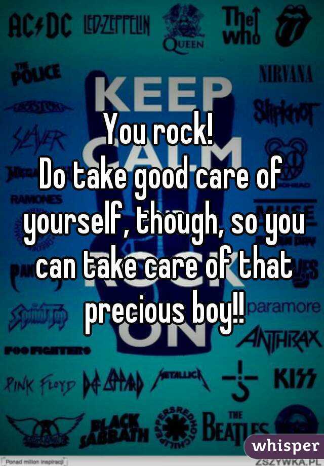 You rock! 
Do take good care of yourself, though, so you can take care of that precious boy!!