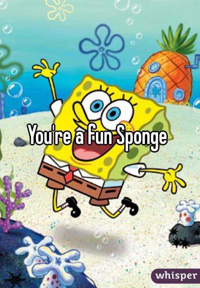 You're a fun Sponge 