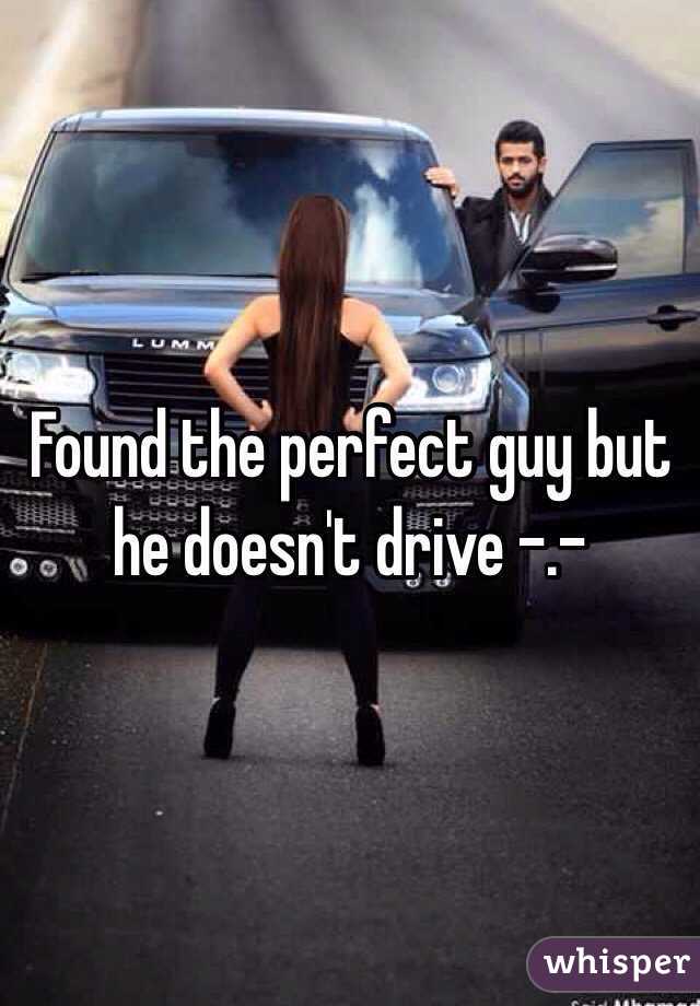 Found the perfect guy but he doesn't drive -.-