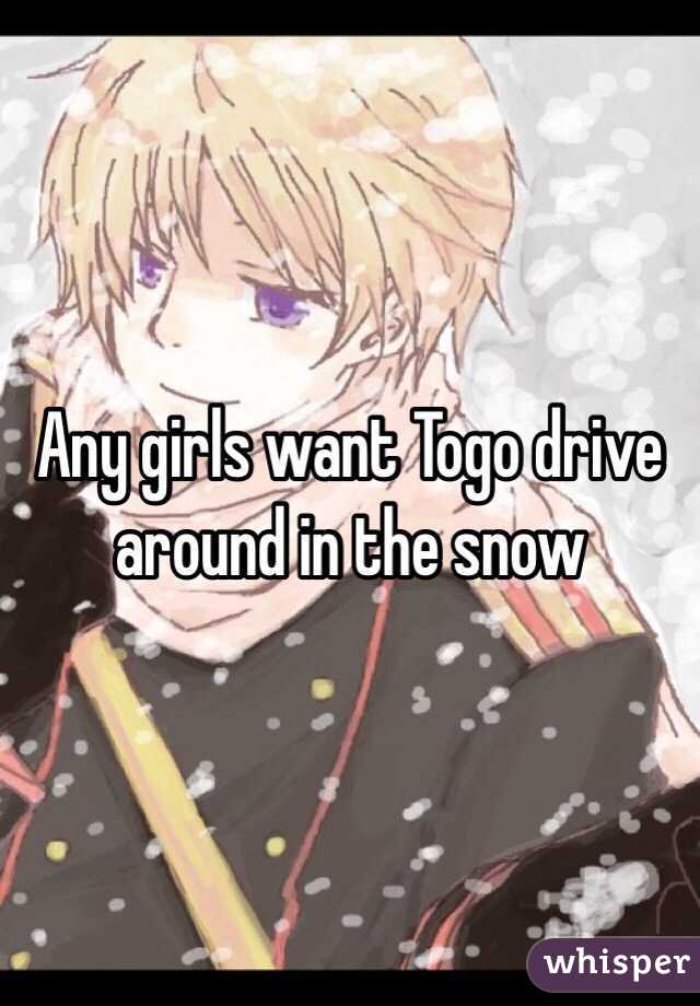 Any girls want Togo drive around in the snow