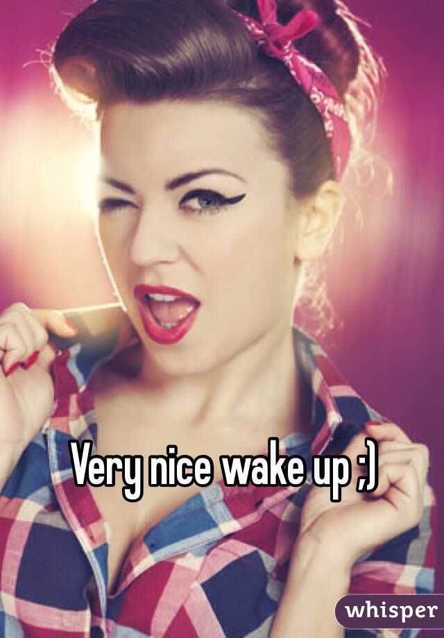 Very nice wake up ;) 