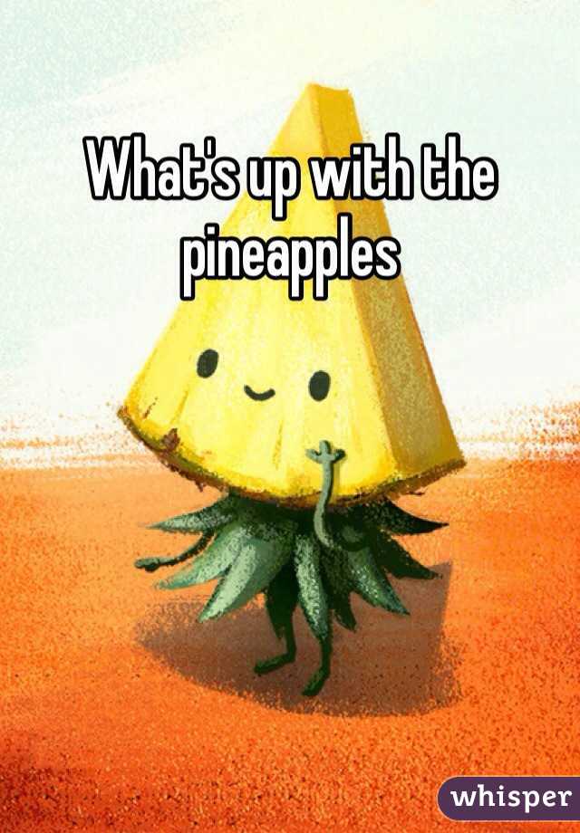 What's up with the pineapples 