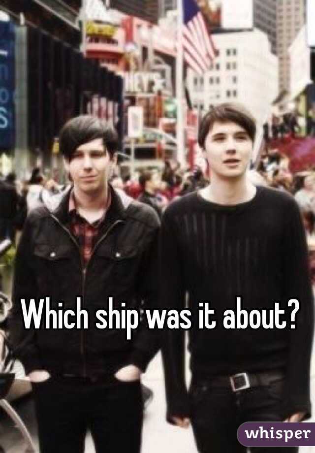 Which ship was it about?
