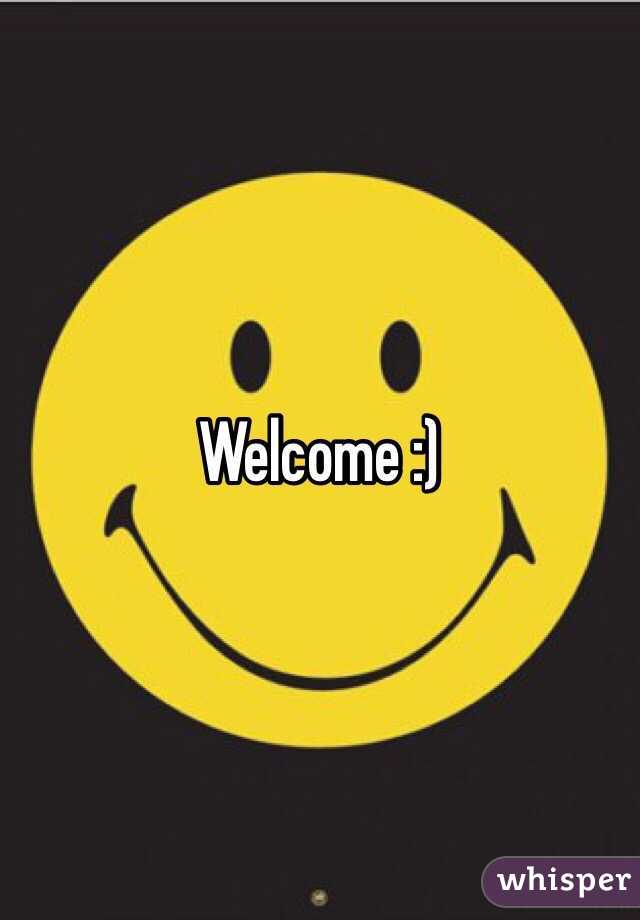 Welcome :) 