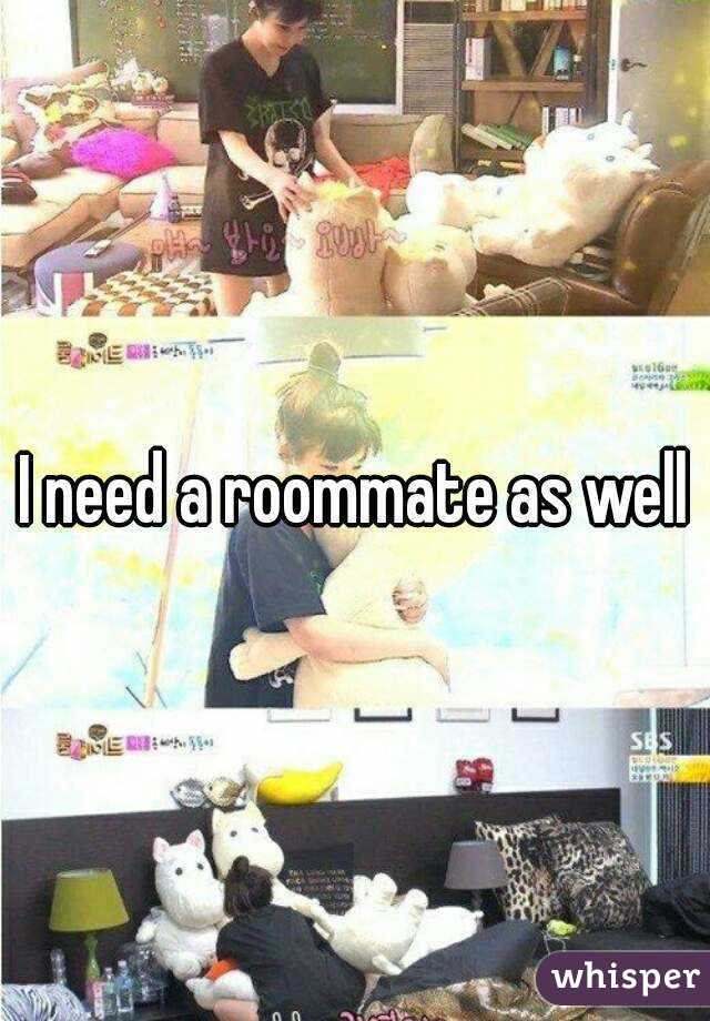 I need a roommate as well