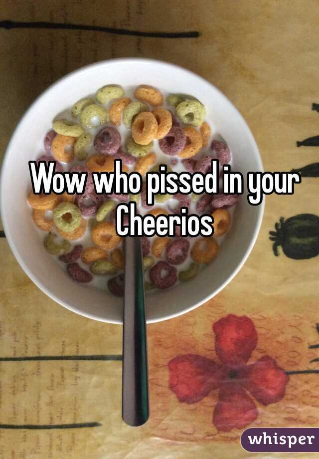 Wow who pissed in your Cheerios