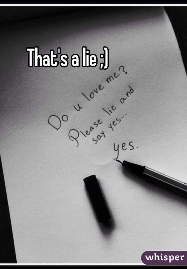 That's a lie ;)