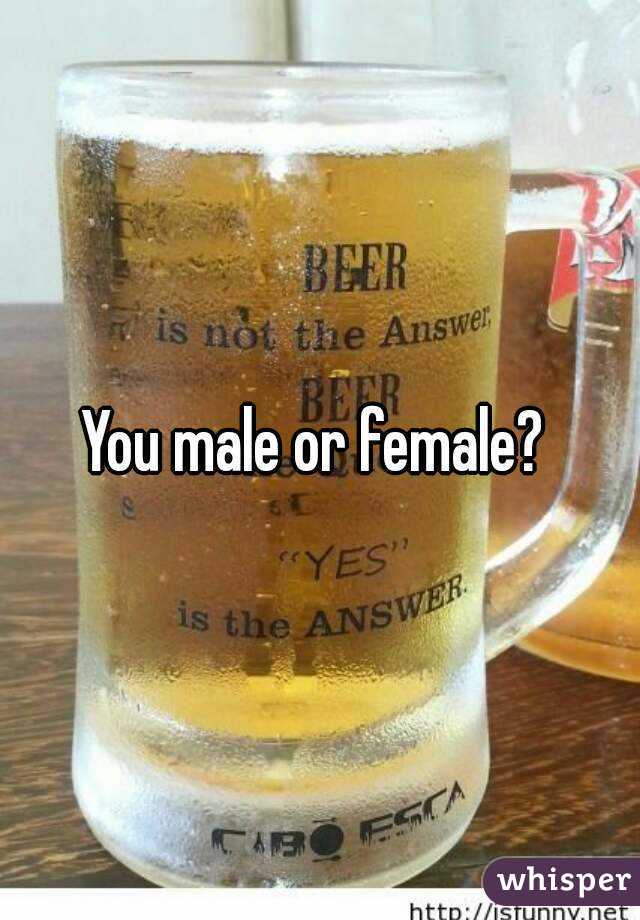 You male or female? 