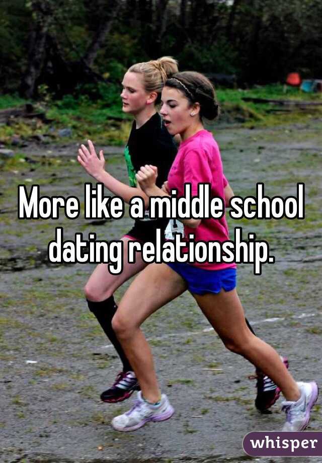 More like a middle school dating relationship. 