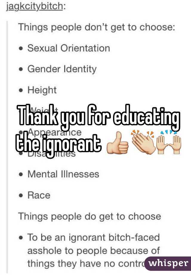 Thank you for educating the ignorant 👍👏🙌