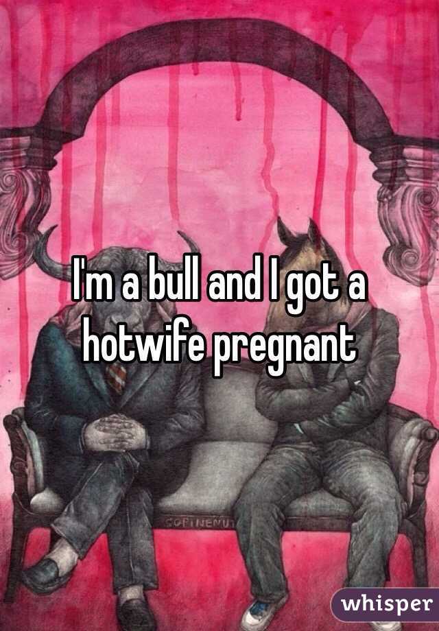 I'm a bull and I got a hotwife pregnant