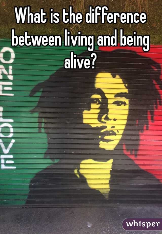 what-is-the-difference-between-living-and-being-alive