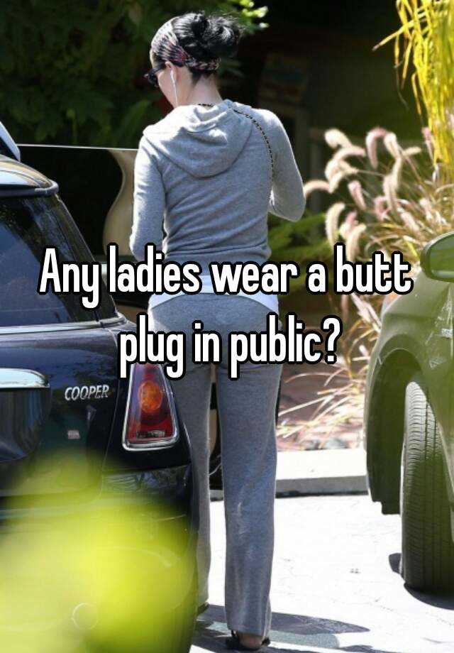 Butt plug in public gay porn
