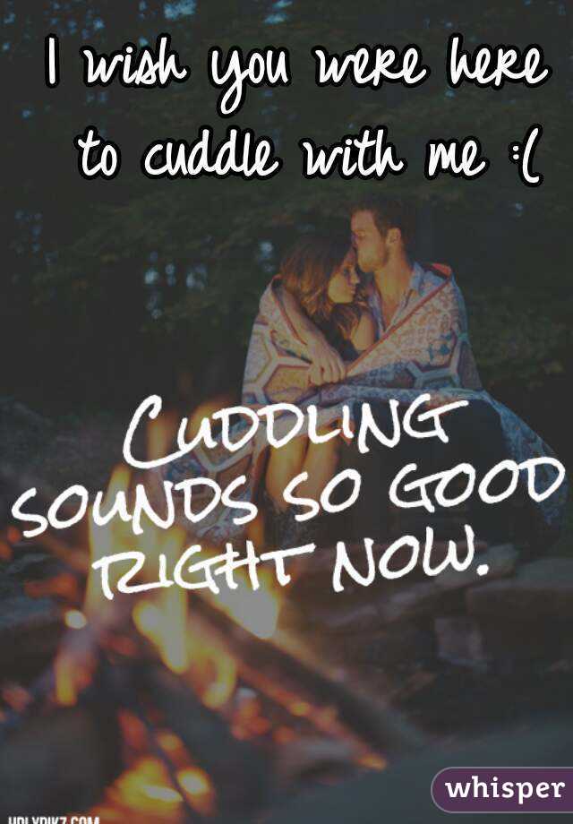 I Wish You Were Here To Cuddle With Me