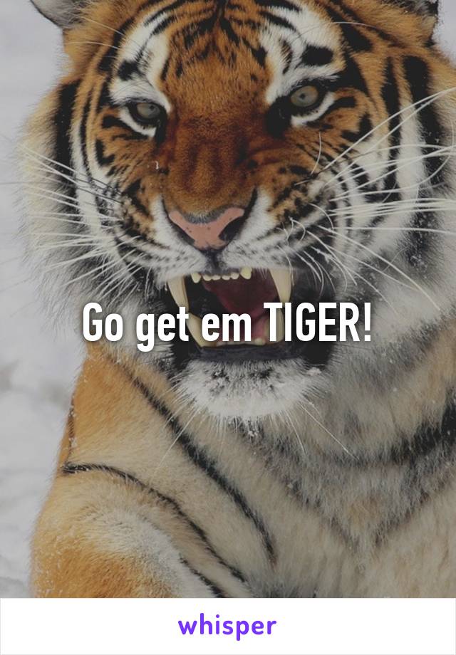 Go get em TIGER!