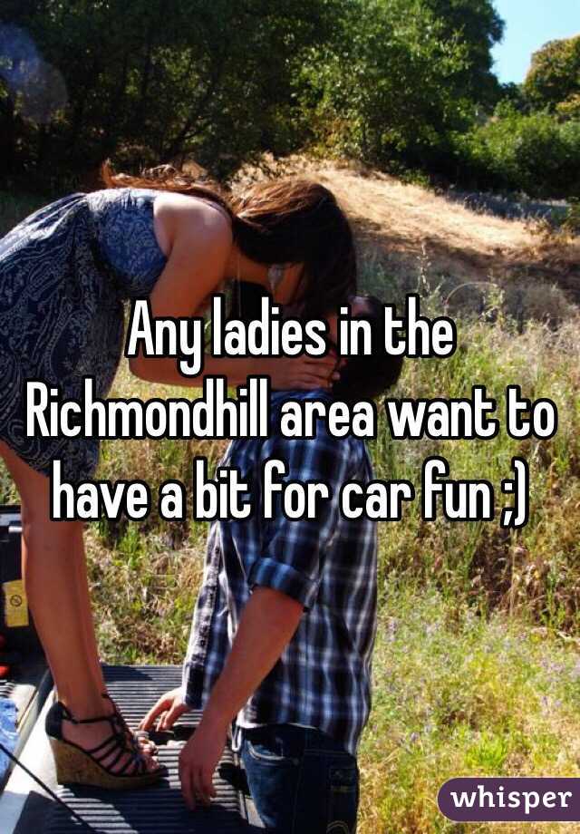 Any ladies in the Richmondhill area want to have a bit for car fun ;)