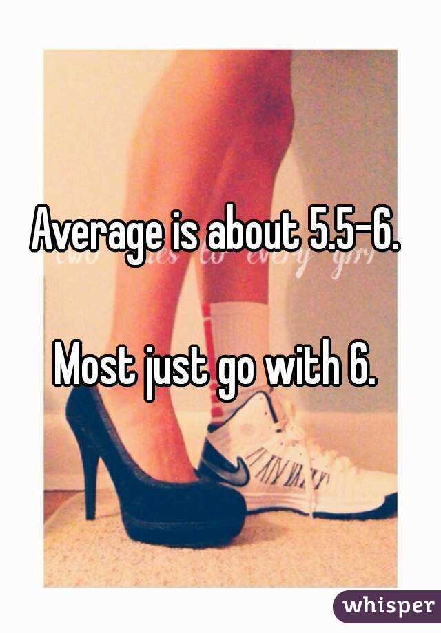 Average is about 5.5-6. 

Most just go with 6. 
