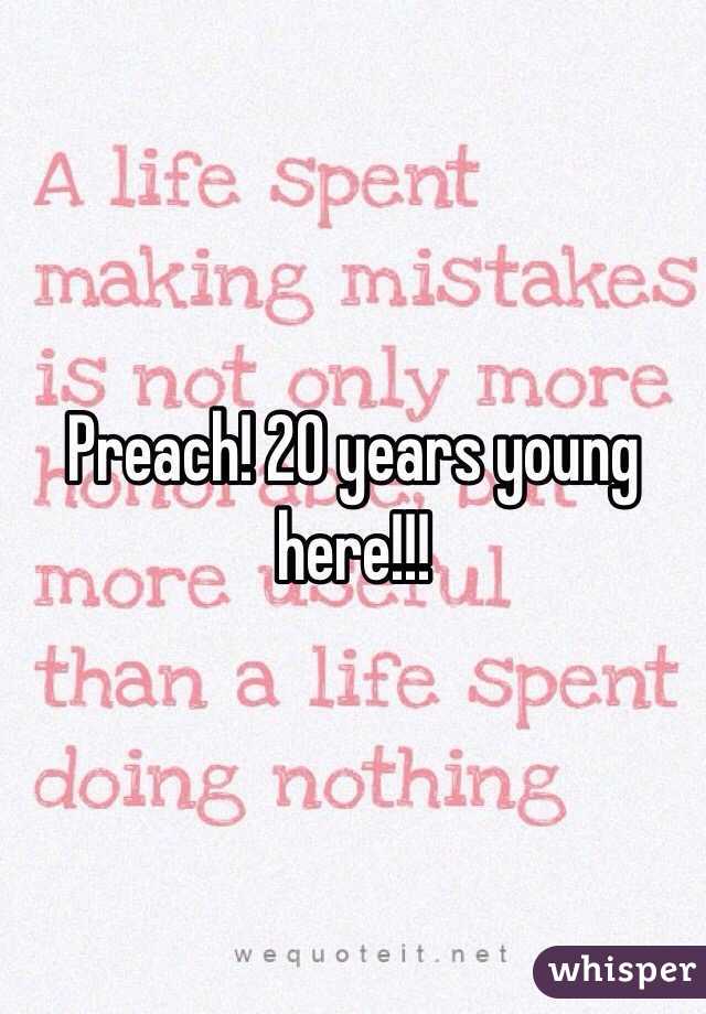 Preach! 20 years young here!!! 