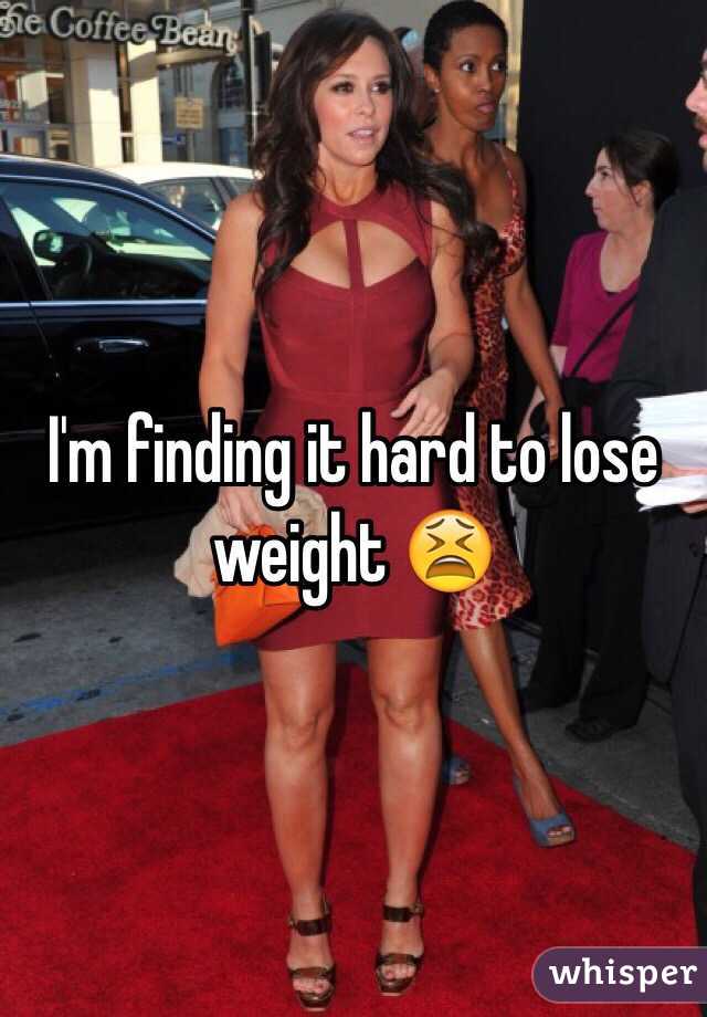 I'm finding it hard to lose weight 😫