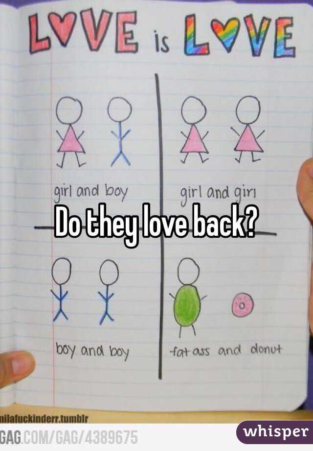 Do they love back? 