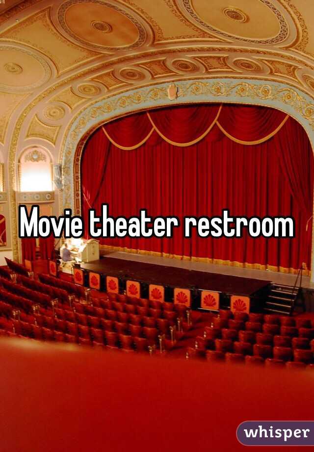 Movie theater restroom 