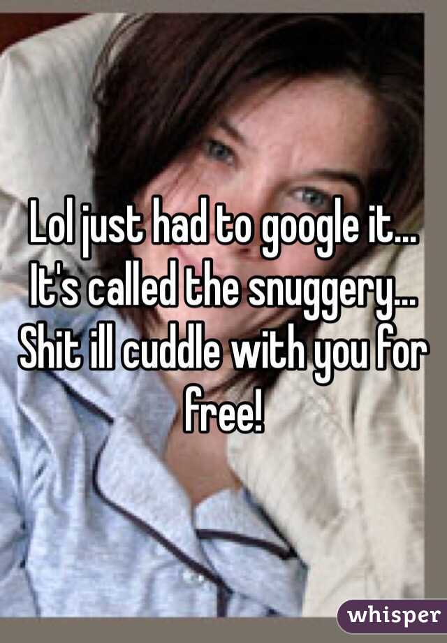 Lol just had to google it... It's called the snuggery... Shit ill cuddle with you for free! 