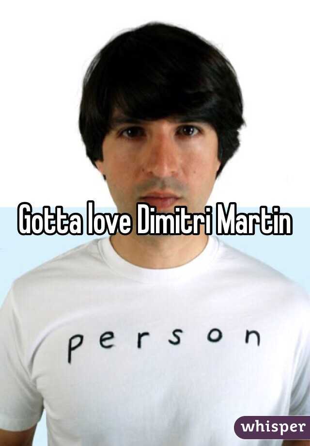 Gotta love Dimitri Martin