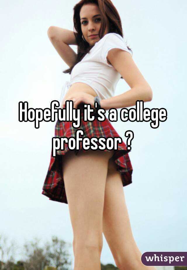 Hopefully it's a college professor ? 