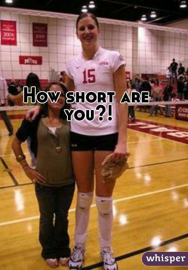 How short are you?!