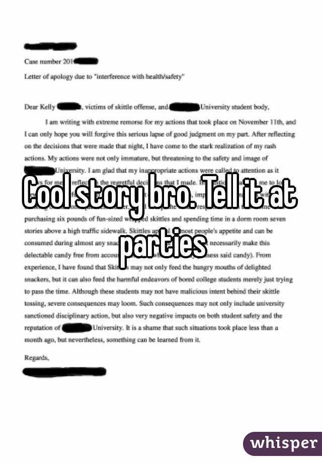 Cool story bro. Tell it at parties